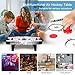 GYMAX Air Hockey Table, 42” Table Top Air Hockey with 2 Pucks, 2 Pushers, LED Scoreboard, Mini Air Hockey Arcade Table for Kids Adults, Game Room, Dorm Room, Club, Family Recreation Game