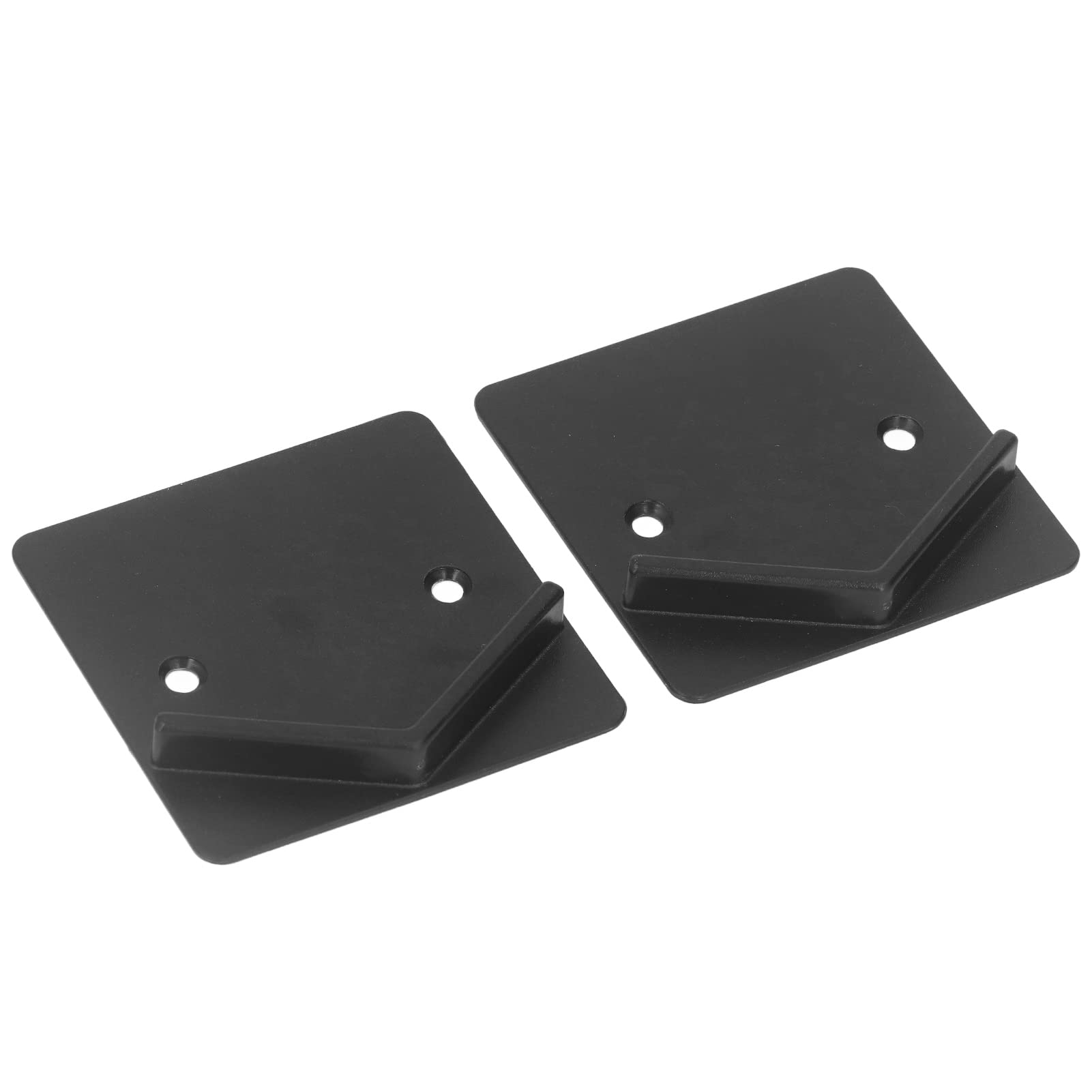 2Pcs Shower Curtain Rod Holder Stick On End Wall Mount Shower Rod Mount Retainer Black