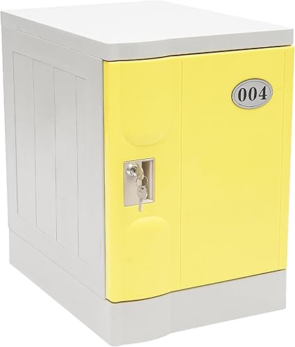 Armario de almacenamiento con cerradura, gabinete de archivos independiente de ABS de 19 pulgadas con cerradura organizador de almacenamiento para