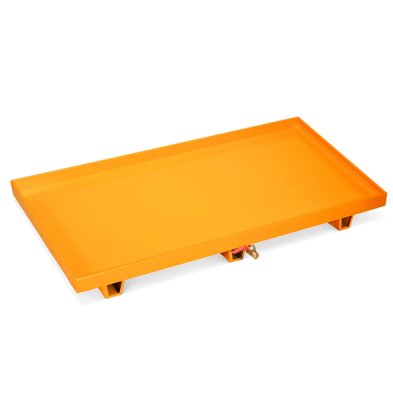 XNXYSMKJ Spill Containment Pallet with Drain, Leak Proof Storage Tray for Industrial Warehouse, Heavy Duty Oil Spill Tray,Versatile Spill Platforms (A 65x65x15CM)