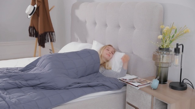 Coperta Ponderata 9kg 150x200cm - In Microfibra Con Perline Di Vetro, Certificata Oeko-Tex - Foto 5