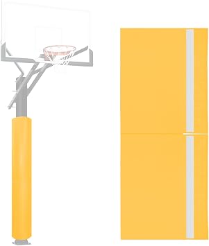 Basketball Pole Padding 72" Heavy Duty Safety Pad for 3-5" Round Poles, Waterproof & Durable Gym, Garage, Playground Protection