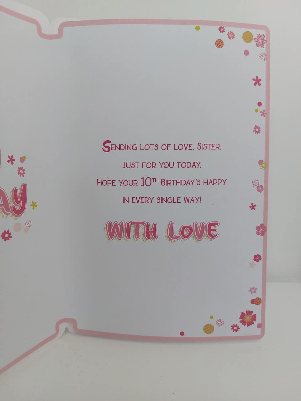 BGC Studios Biglietto di auguri per il 10° compleanno con scritta in lingua inglese ''To