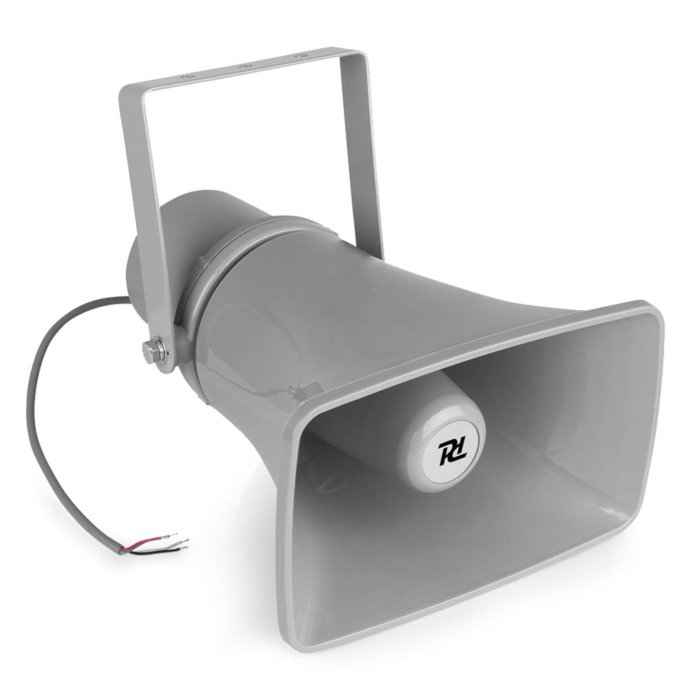 LODDEYEE Power Horn Speaker, 100W 8 Ohm Indoor/Outdoor PA Speaker, Wit