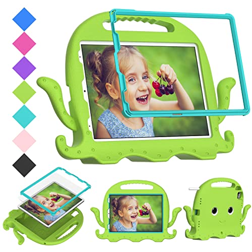 Viaggio con Tablet Custodia Compatible con Bambini con iPad PRO 11 con paraurti a Manico Protezione del TabletGrass Green