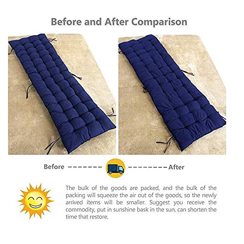 Coussin de chaise à bascule épais avec liens de fixation
