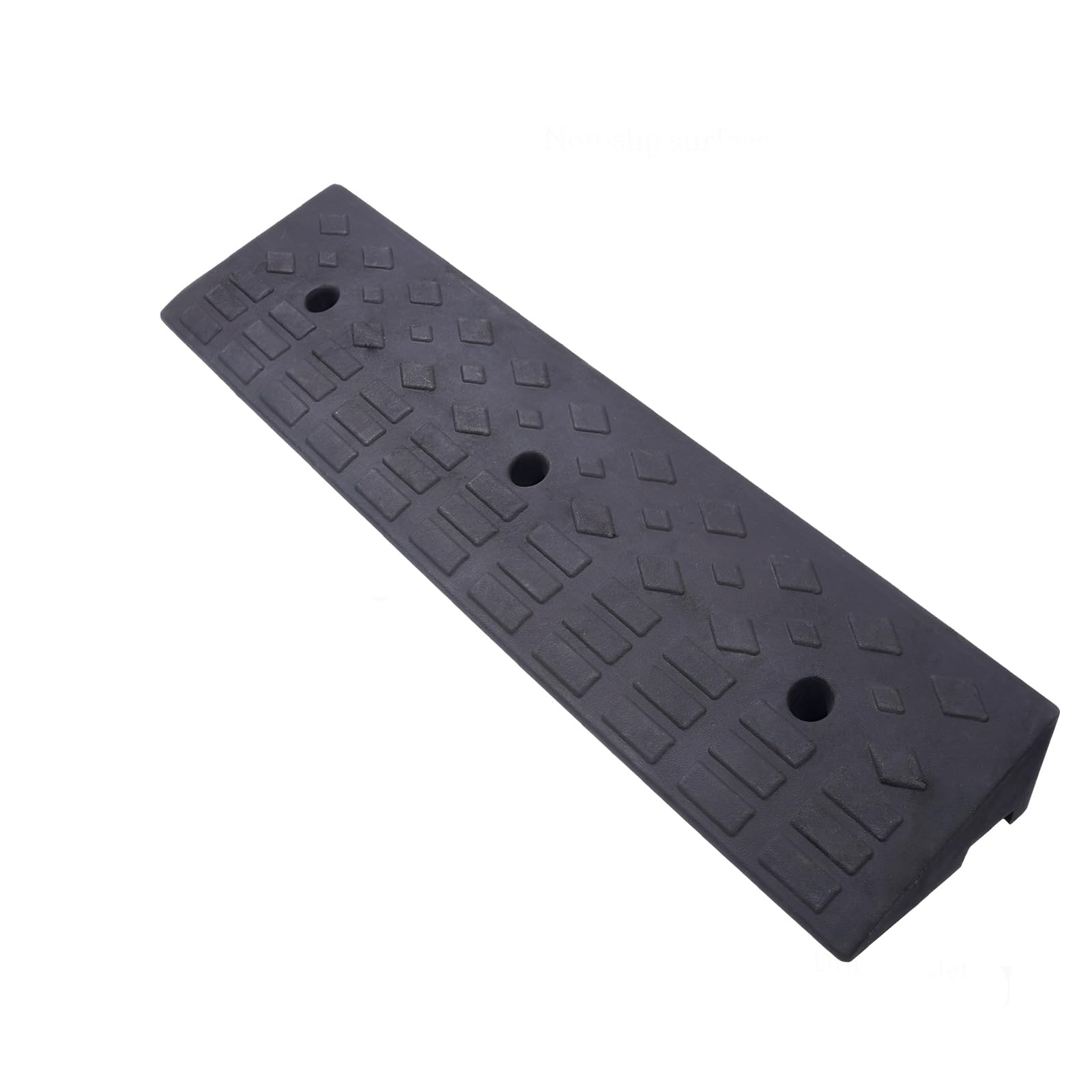 4" Rise Rubber Curb Ramps Heavy Duty Driveway Curb Ramp 10 Ton Car Slope Ramp for Sidewalk Cars RV Trucks Shed Access Bike Pets Scooter Wheelchair 39.4x9.8x4inch (2)