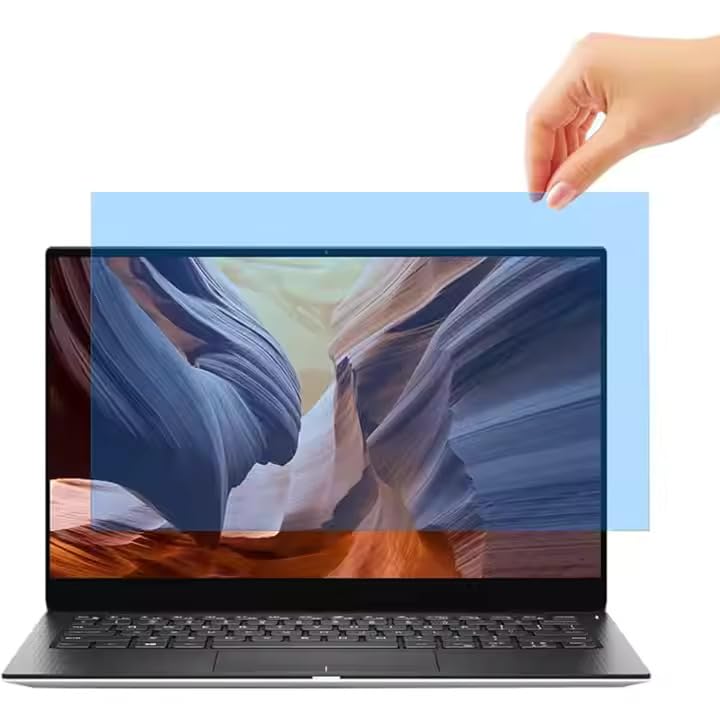 Image of Saco Glideon Premium Laptop Screen Guard 14 Inch | Anti Blue Light + Anti Glare| Removal Screen Protector Compatible for HP, ASUS, Acer, Dell, Lenovo Laptops, 9H Hardness, Glue Free