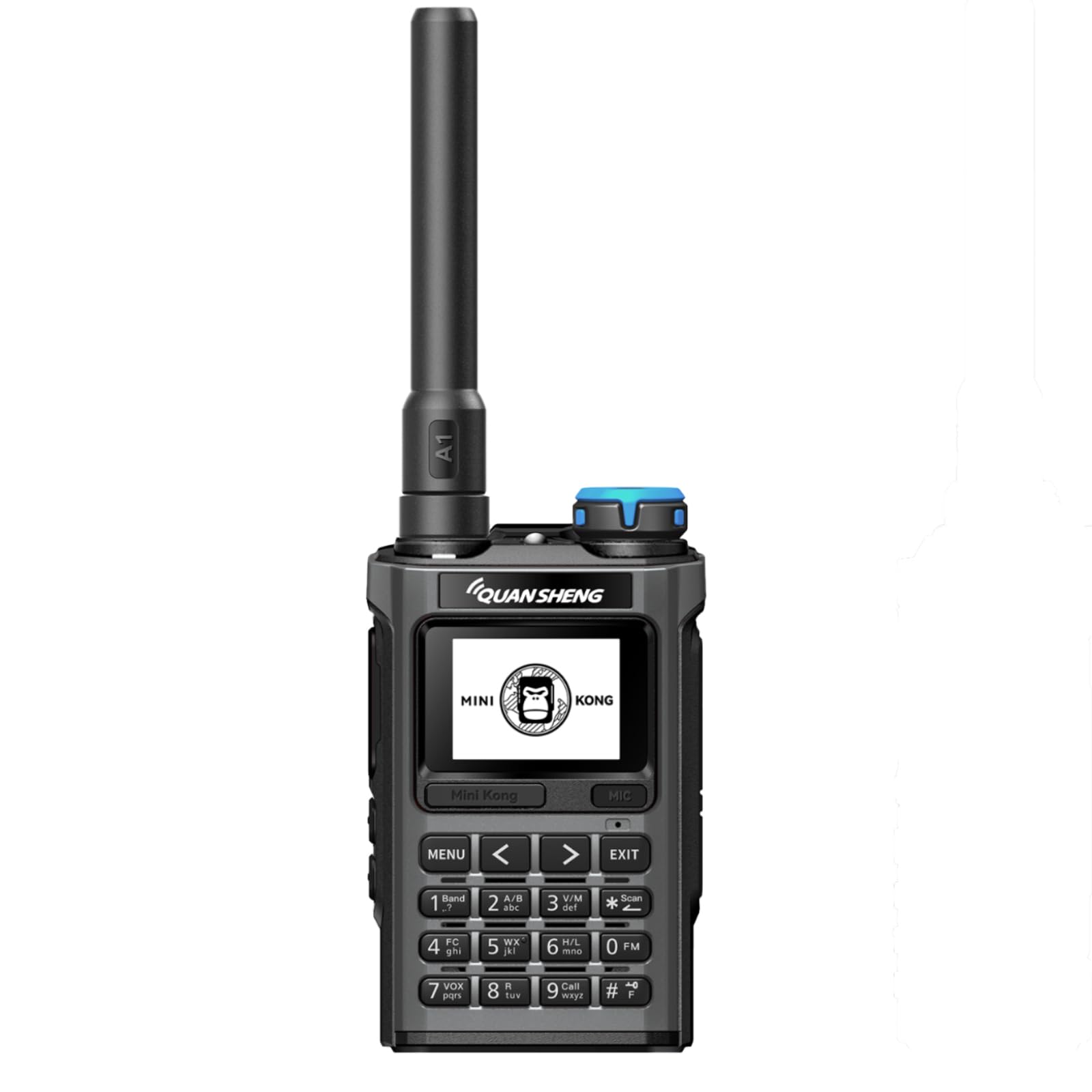 Quansheng UV-K1 Handheld Radio AM/FM Aviation Multi-Band 200 Channels Walkie Talkies Long Range with NOAA Weather Receiving USB -C Charging Large Memory Wireless Replication Two Way Radio