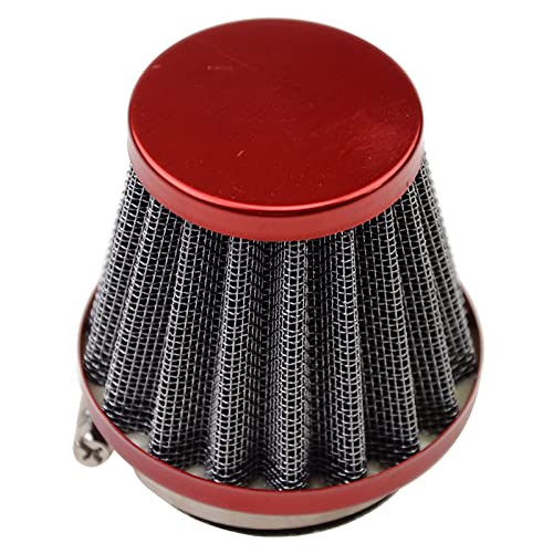 GOOFIT Filtre à air rouge 44mm Remplacement pour 200cc 250cc CN250 CH125 CH150 Scooter Pocketbike ATV DirtBike