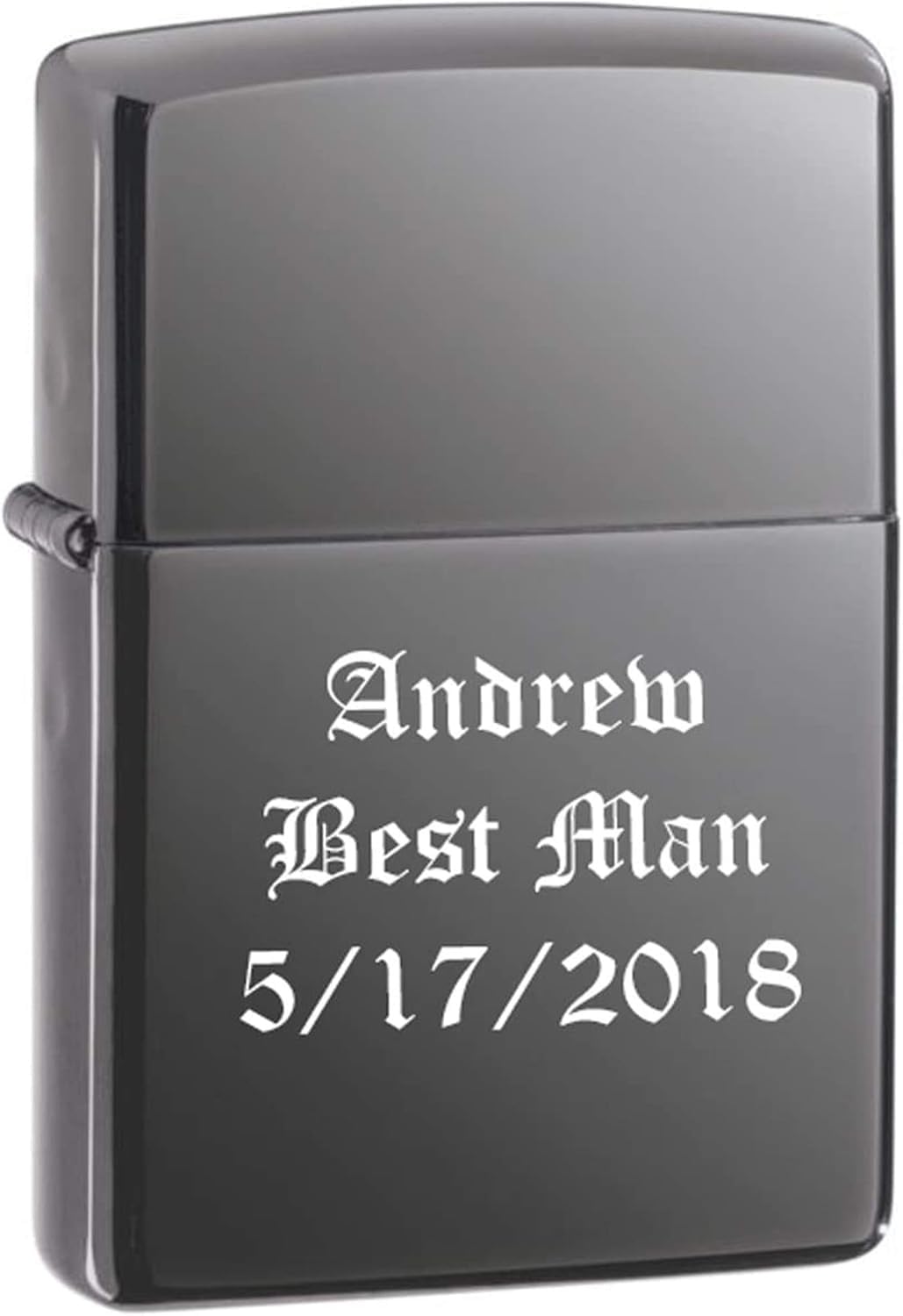 Groomsman Zippo Black Ice Pocket Lighter Free Engraving by Zippo - Christmas, Halloween & Valentines Day Gift