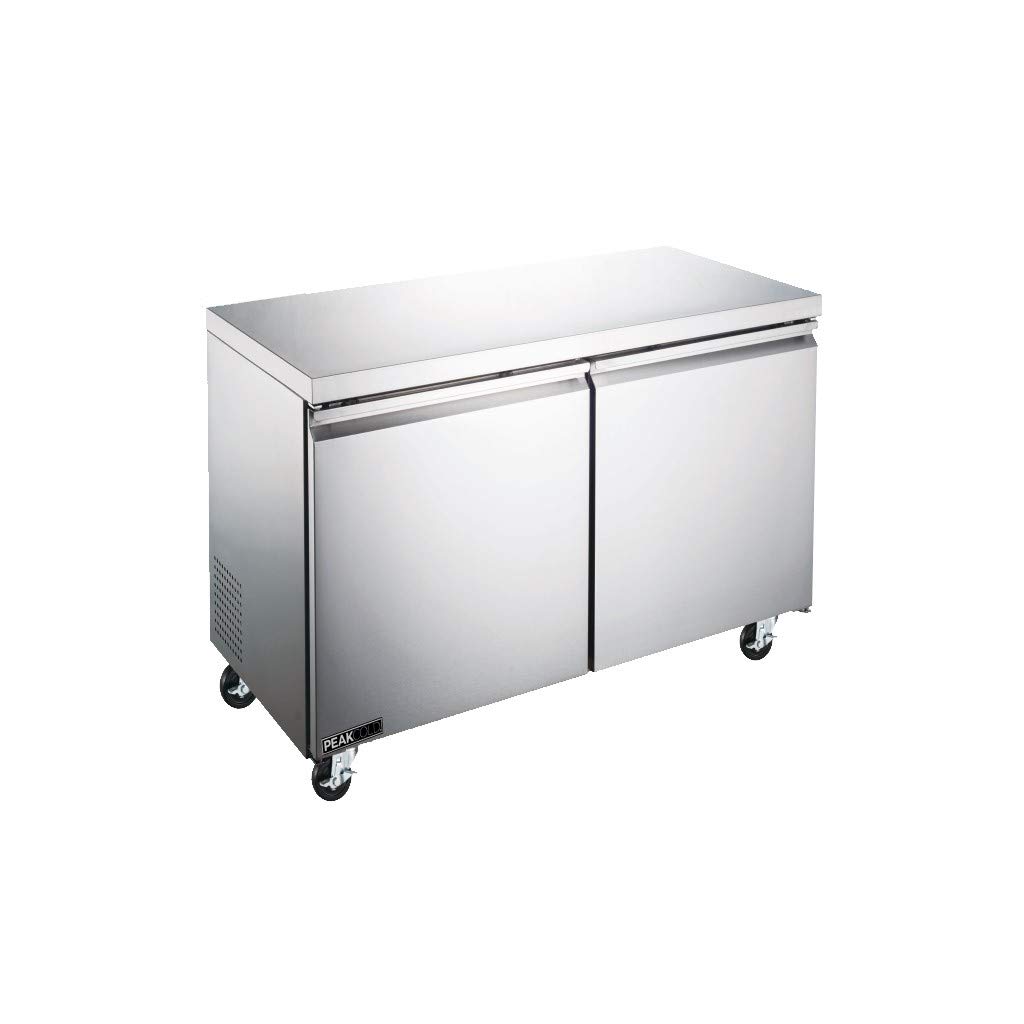Commercial Under Counter Stainless Steel Refrigerator; Work Top Low Boy; 48" W