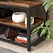 VASAGLE BRYCE TV Stand for TVs up to 43 Inches, Storage Console with Metal Shelf, Easy Assembly and Sturdy Design, Adjustable Feet, 39.4 x 15.7 x 20.3 Inches, Industrial, Rustic Brown ULTV40BX