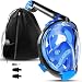 cozia design Snorkel mask with fins (Snorkel Set, Mask M with fins (4.5 to 8.5))