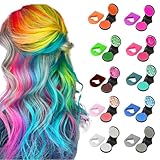 10 Colores Diferentes tiza para el cabello, Ideal para fiestas y eventos especiales
