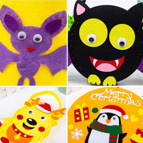 fingooo 1 inch googly wiggle eyes with self adhesive 100-pack for diy art crafts