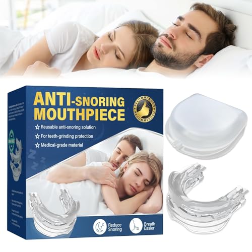 Bite Bruxismo Notturno, Anti Russamento Uomo, Byte Notte Automodellanti Dispositivo Antirussamento Antirumore