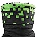 Minecraft Slipper Boots for Boys - Warm Kids Slippers Size 11-7 Non-Slip House Shoes - Gamer Gifts for Boys (Black/Green, 12/13)