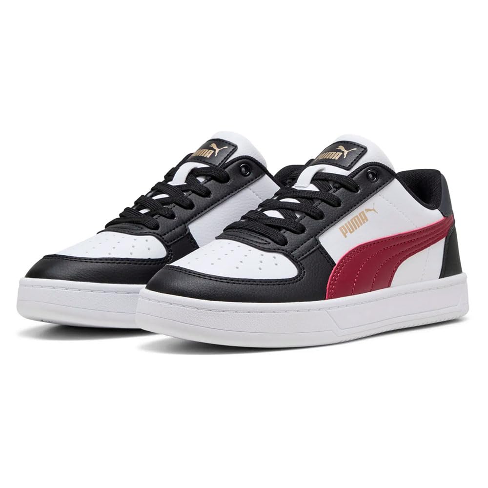 PUMA CAVEN 2.0 JR Sneaker, Black-Team Regal RED White, 6 UK
