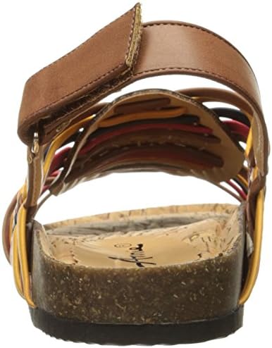 Annie Shoes Women's Sunny W Flat, Brown/Multi, 8 W US | Image 2