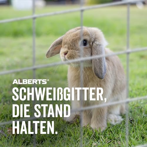 Alberts 614508 Schweißgitter | verschiedene Höhen - wahlweise in verschiedenen Farben | grün | Maschen 12,7 x 12,7 mm | Höhe 50 cm | Länge 5 m