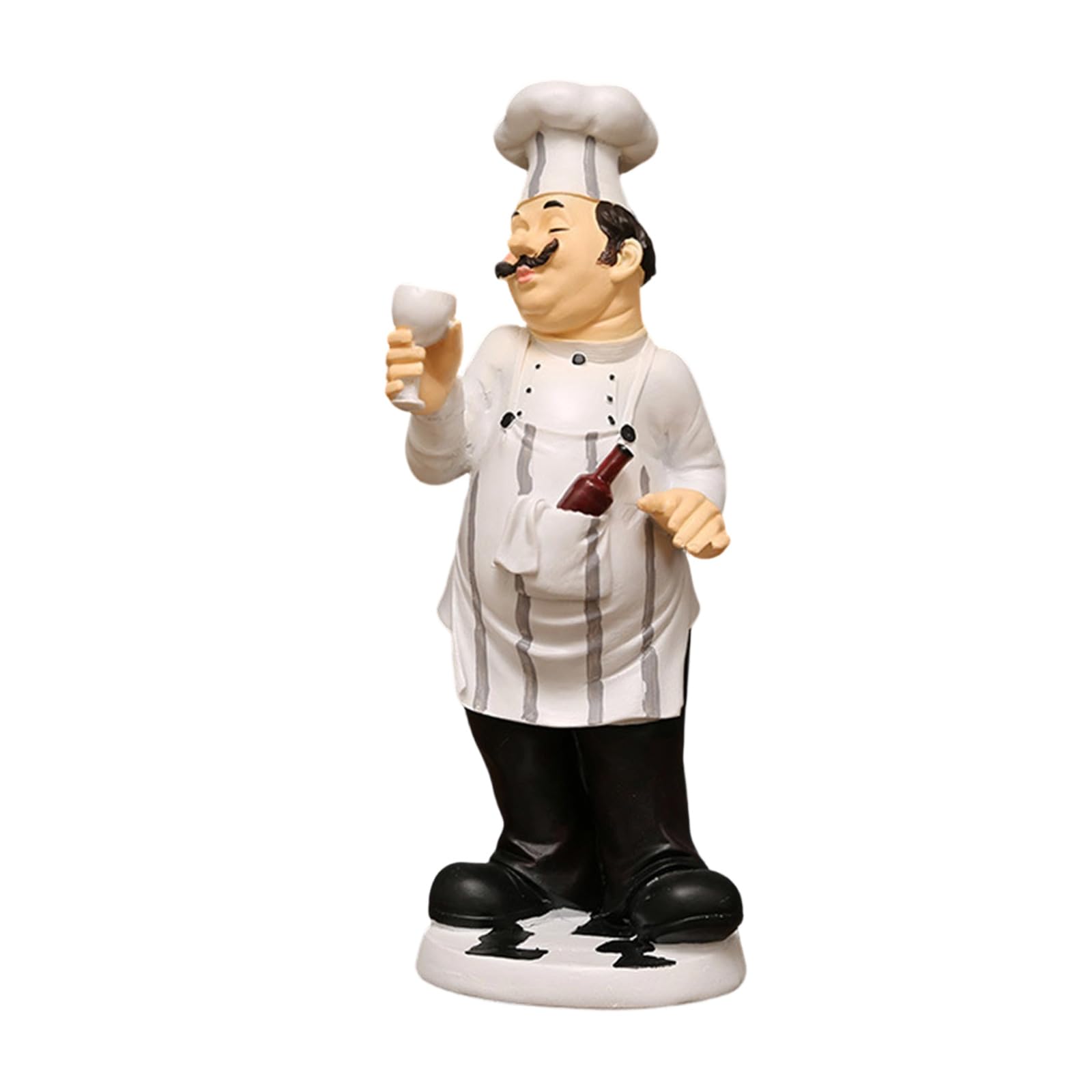 hogtnd Funny Chefs Resin Figurine Chef and Craft Statue for Countertops, Cabinets, Cupboard Decor, Collectible Ornament, Gift, Resin Figurine