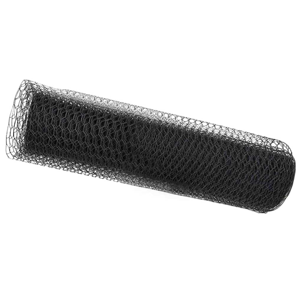Hexagon Fence Grey 0.8 x 50 m PVC Decorative Garden Fence Outdoor Privacy Screen Modern Hexagonal Landscape Edging for Patio Terrace Boundary Durable Weatherproof DIY Easy Install