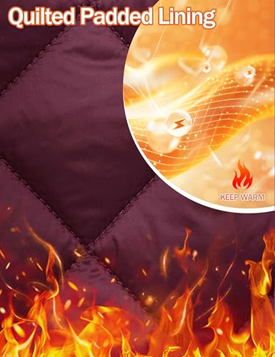 MAGNIVIT Men's Winter Bomber Jacket Windproof Warm Full Zipper Outer Wear Casual Flight Jacket Coat with Pockets3