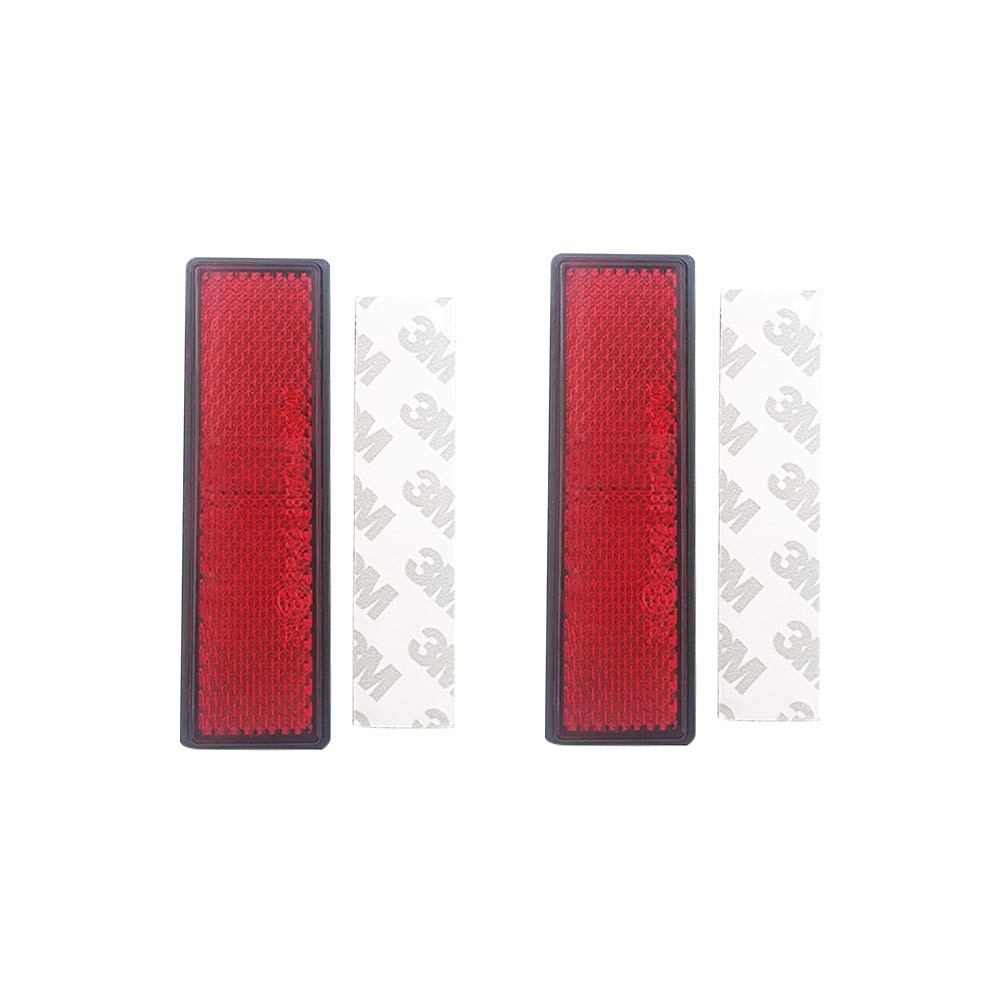 Stick-on Front Fork Leg Reflectors - Safety Spoke Reflective Quick Mount Custom Accessories Adhesive Reflector for Motorcycle Handle, Cylindrical, Bicycle and Bike