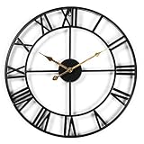 reloj pared vintage 80 cm * La gran reloj de pared: reloj de pared sin marco con el numeral romano mano hora, fácil de leer a distancia. Se puede ver desde cualquier ángulo. El tamaño largo 45 cm es muy adecuado para ser colocado en cualquier lugar de la casa. Se puede asegurar que las personas mayores u otras personas con problemas de visión leer claramente el tiempo ..