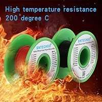BNTECHGO 28 Gauge Silicone Wire Spool 50 feet Ultra Flexible High Temp 200 deg C 600V 28 AWG Silicone Wire 16 Strands of Tinned Copper Wire 25 ft Black and 25 ft Red Stranded Wire for Model – Ansicht 5