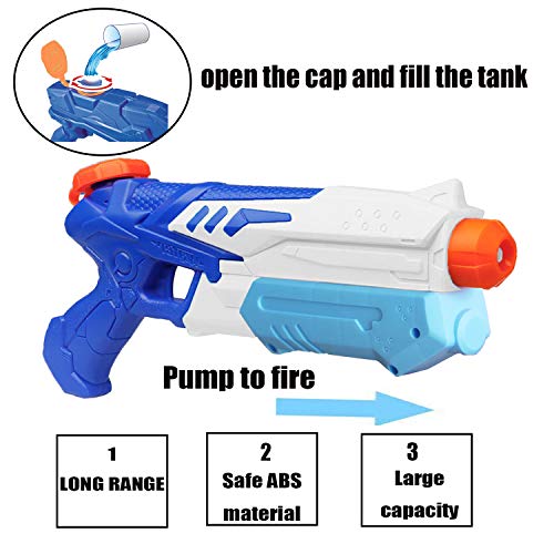 MeiGuiSha 2 Pack Super Soaker Water Gun Blaster High Capacity Water Soaker Blaster Squirt Toy Swimming Pool Beach Party Favors Sand Water Fighting Toy for Kids