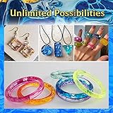 Zoncolor Resin Kits for Beginners, Resin Jewelry Making Kit with Molds Making Supplies - Silicone Casting Tools Set Clear Epoxy Resin for DIY Brithdays Christmas Gifts for Adults & Teen Kids - Image 6