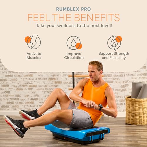 Image of Lifepro 4D Vibration Plate Exercise Machine - Triple Motor, 7 Presets, 60 Speeds Rumblex Plus /Pro Vibrating Platform with Wrist Remote - Whole Body Shaker Vibration Plate for Lymphatic Drainage