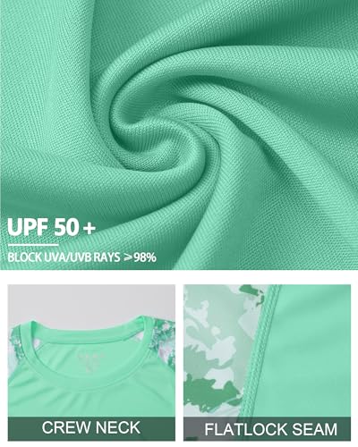 Image of FISHEAL Mens Long Sleeve Fishing Camo Shirts, UPF 50+ Sun Swim Rash Guard