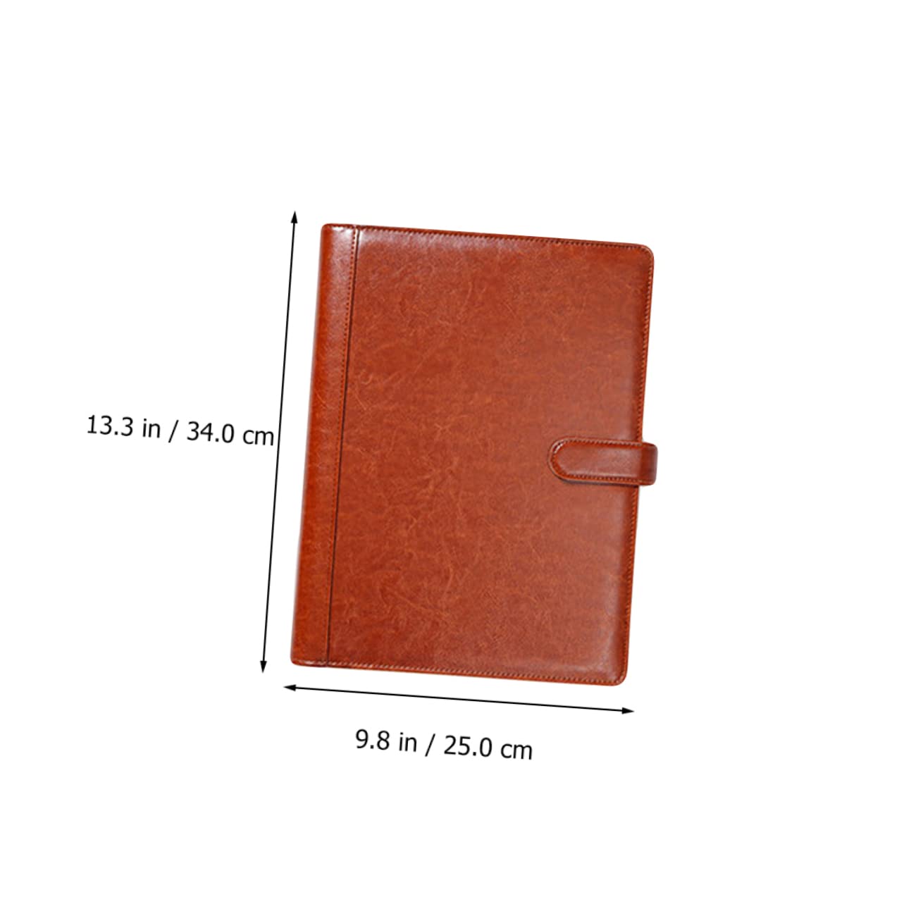 Raccoglitore Documenti ad Anelli in Pelle Pu, Formato A4, Scomparti Multipli e Porta Penna Flessibile per Ufficio e Riunioni