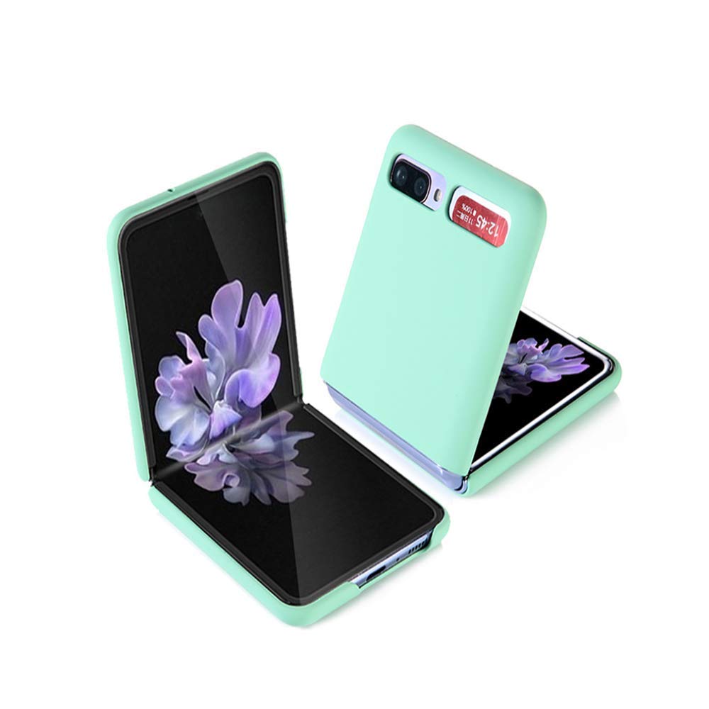 New Designed for Samsung Galaxy Z Flip Case, Durable Protective Case Cover for Samsung Galaxy Z Flip - Light Green