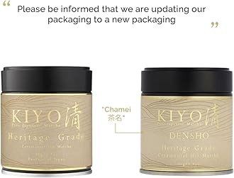 Kiyo Matcha Heritage Grade Densho Ceremonial Uji Matcha - Pure Japanese First Harvest Ceremonial Grade Matcha Green Tea Powder from Uji, Japan (40g/1.41oz)