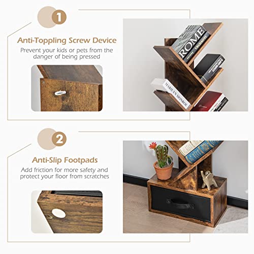 GIANTEX Libreria ad Albero, a 8 Ripiani, Scaffale