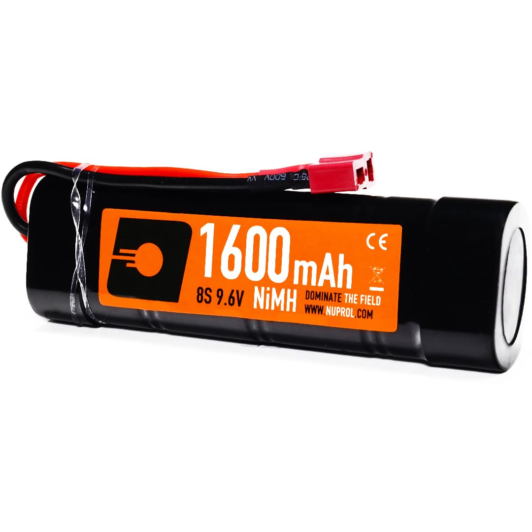 NUPROL Airsoft 9.6V 1600mAh NiMH Stick Battery Deans Connector