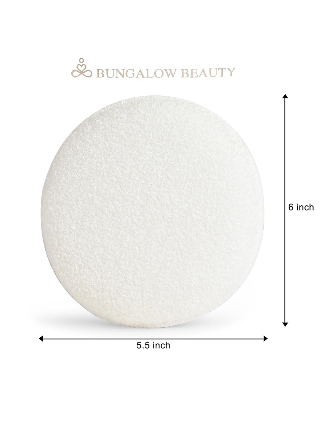 BUNGALOW BEAUTY Natural Exfoliating Body Scrubber Sponge, Back Scrubbers, Loofah Back Scrubber for Shower, for Face and Body 4