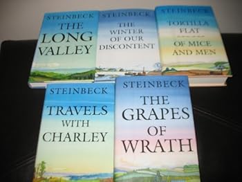 6 Book Set by John Steinbeck~The Long Valley/The Grapes of Wrath/Of Mice and Men/Travels with Charley/Tortilla Flat/The Winter of our Discontent (Hardcover 6 Vol. Collection)