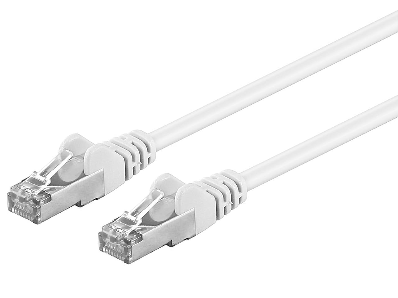 PremiumCord Patch Cable Cat 6a S/FTP, 10Gbit/s, Cable Ethernet, LAN, Conectores RJ45, Flexible y Robusto, AWG 26/7, Conductores 100% CU, Blanco, 3 m