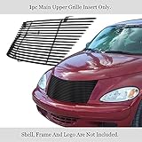 APS Compatible with Chrysler PT Cruiser 2000-2005 Main Upper Stainless Steel Black Horizontal Billet...