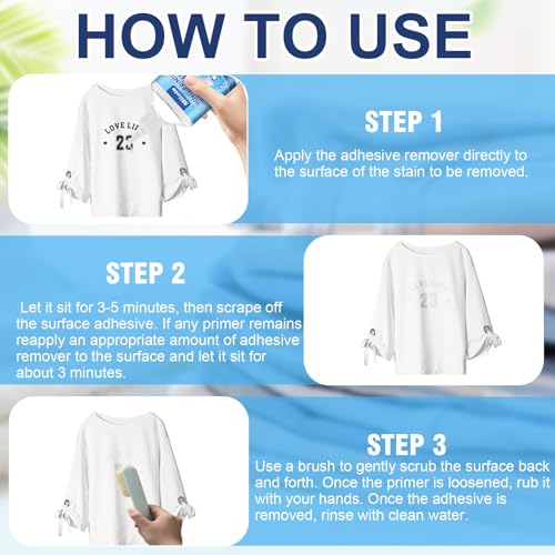 Removedor Vinilo, Transferencia Calor Telas, Removedor Impresión, Limpiador Quitapelusas, Potente Eliminador Residuos, Seguro, Sin Olor Penetrante, para Eliminar Errores Impresión Textiles 260ML