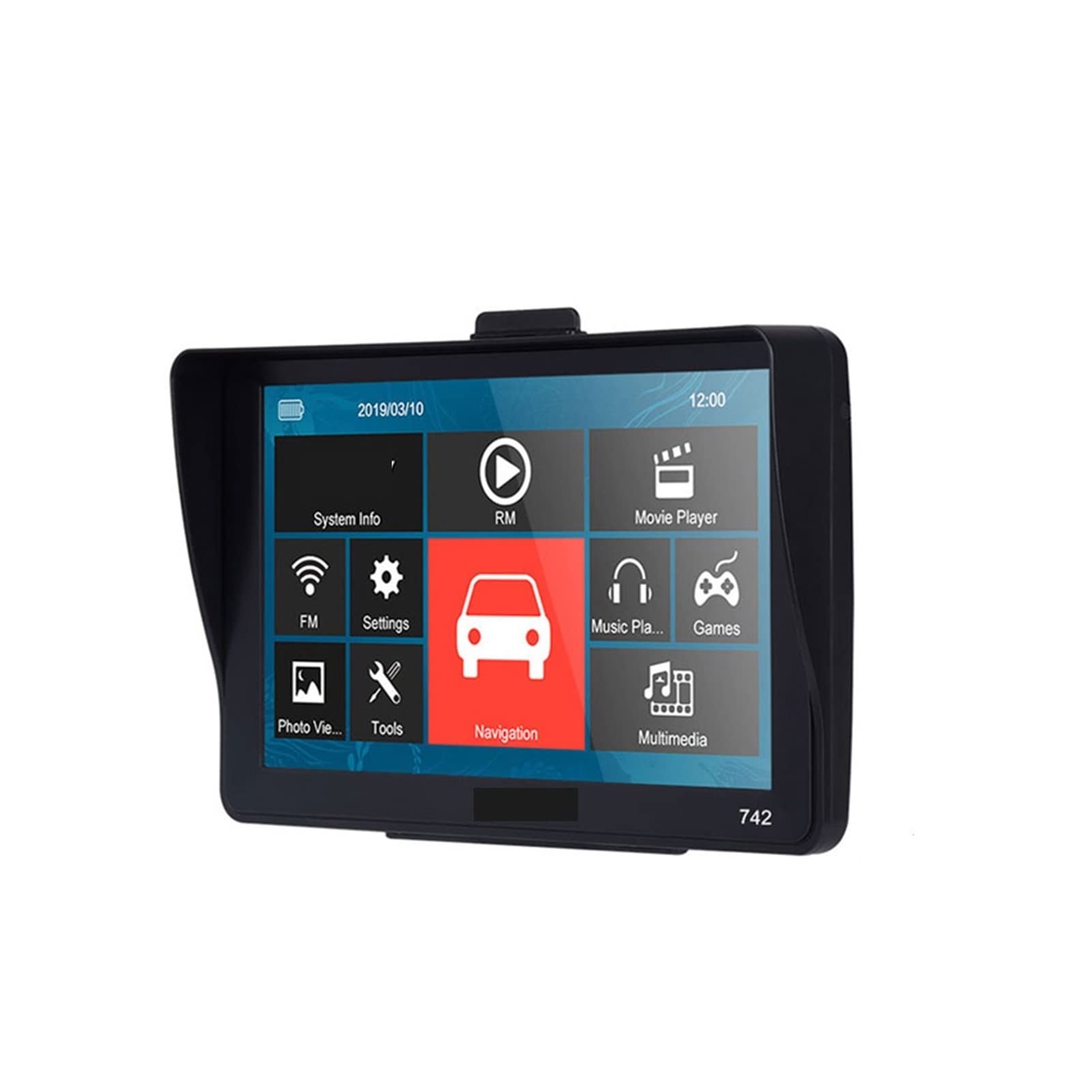 Nawigacja GPS 25. 6m + 8 GB. Samochód ciężarowy GPS Auto Navigator Sat Nav Dotykowy ekran Darmowa aktualizacja Mapa Dla SamochodóW CiężArowych SamochodóW Kempingowych (Size : No Bluetooth AVIN)