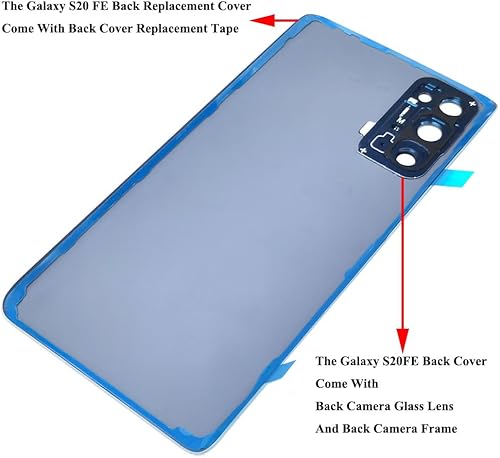 Miniatura 3 de Galaxy S20 FE 5G - Cubierta trasera de plástico para Samsung Galaxy S20 FE 5G 6.5 pulgadas G781U G781V G781W S20FE carcasa trasera con lente de