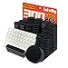 InJolly Set 300 Stück Filz Selbstklebend Stuhl Filzgleiter Selbstklebend Rund Furniture Pads Möbelgleiter mit 10 verschiedenen Größen (Schwarz)