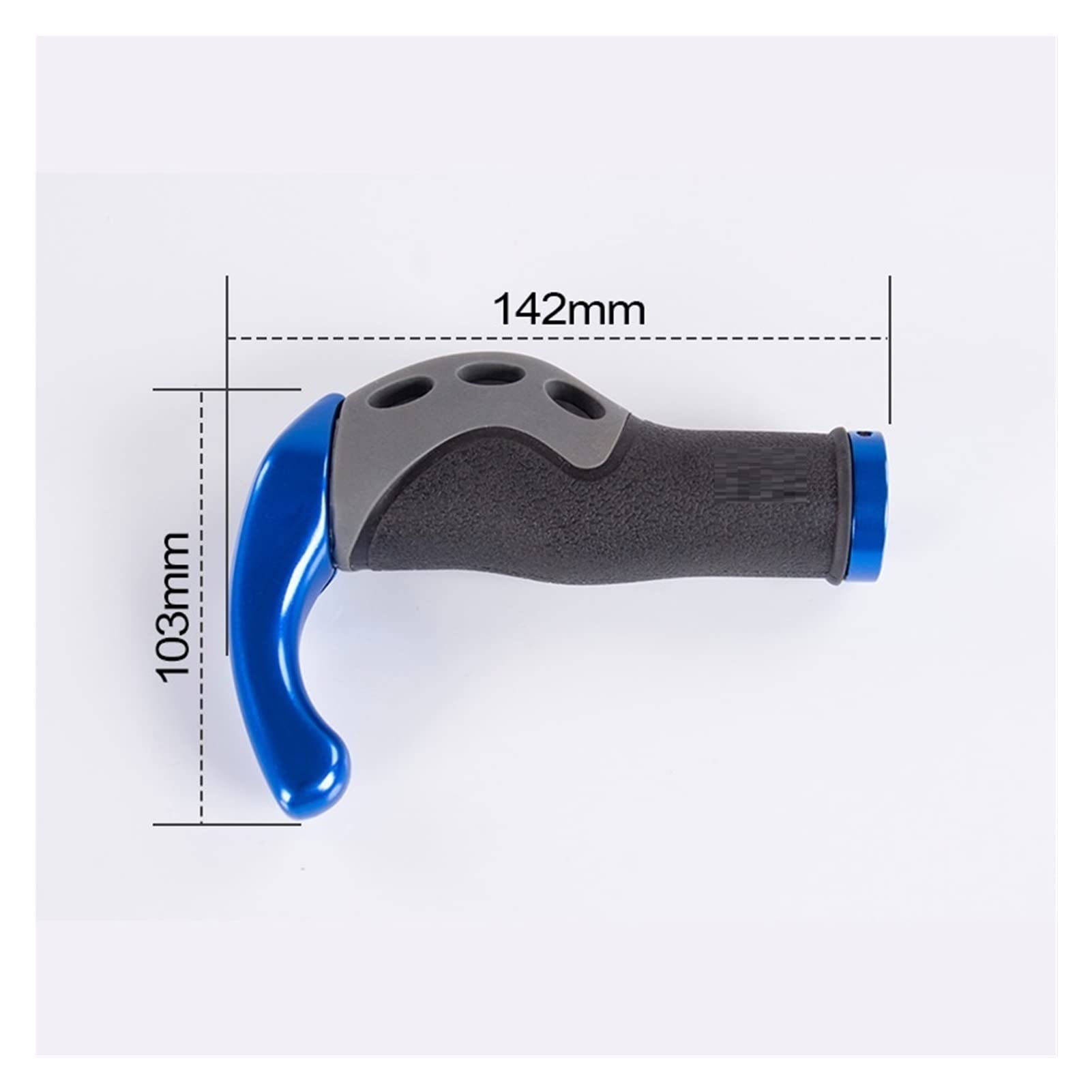 TRUSTTWO Fit Fro MTB Wygodne rowerowe uchwyty na rowerowe części Chwyty aluminiowe gumowe rower rowerowy uchwyt krawędzi ergonomiczne końce The New (Color : Rosso)