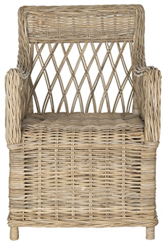 Safavieh Home Collection Hinaku Soft Grey Arm Chair